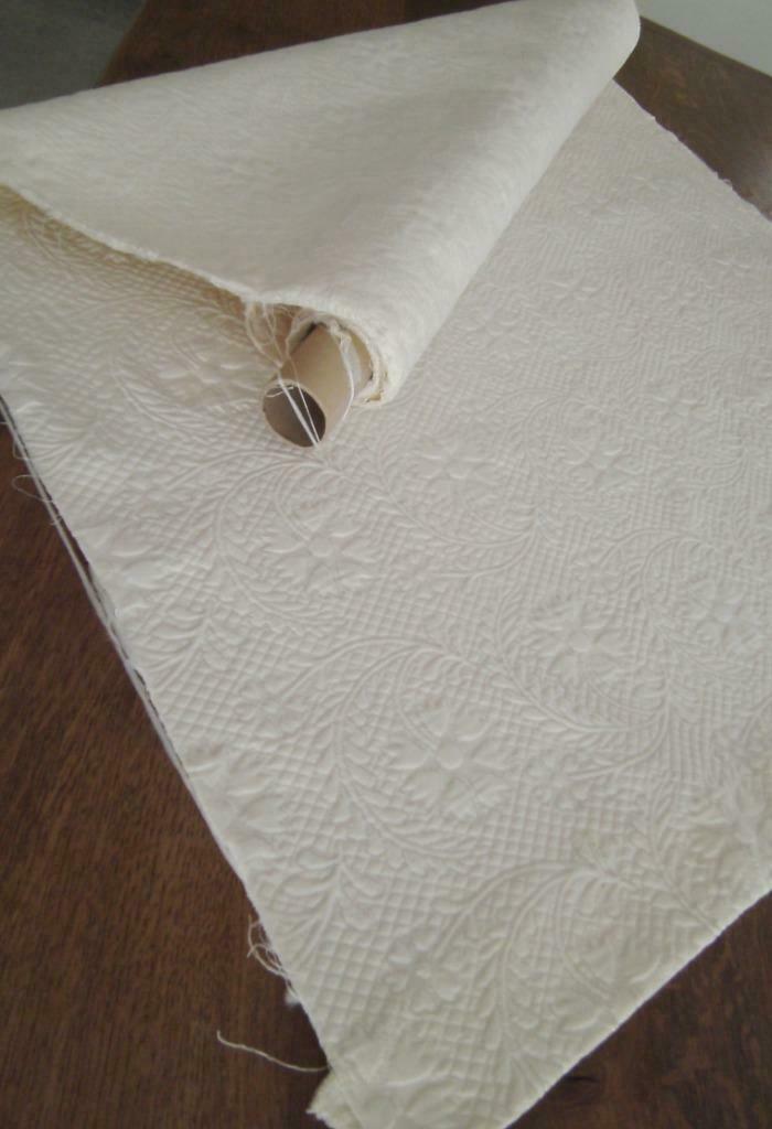Dikke ecru stof voor sprei / kussen etc. 270X 105 cm, Hobby en Vrije tijd, Overige kleuren, Ophalen of Verzenden, 30 tot 120 cm