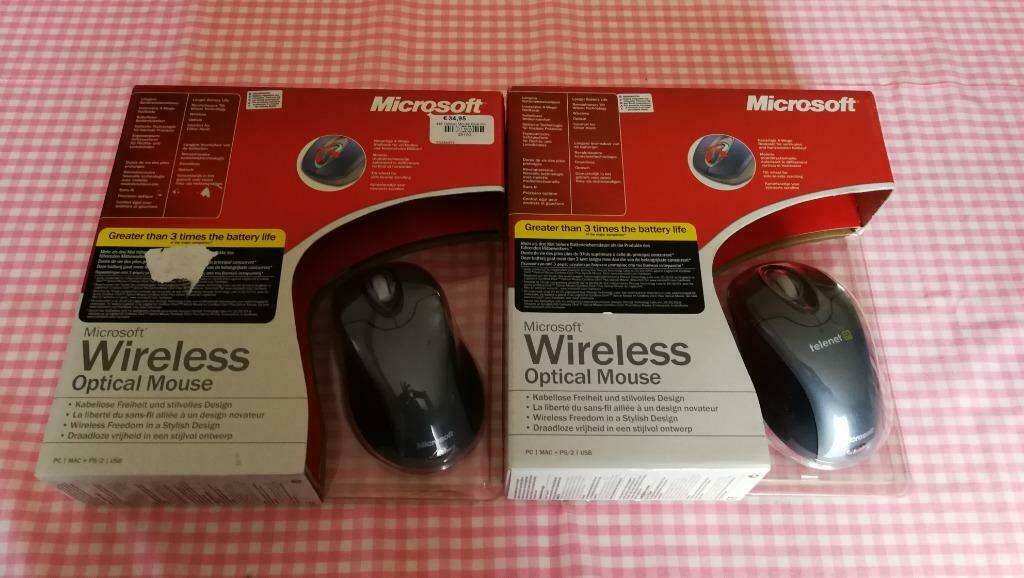 Microsoft draadloze muis 2 stuks, Computers en Software, Muizen, Ophalen, Muis, Nieuw, Draadloos