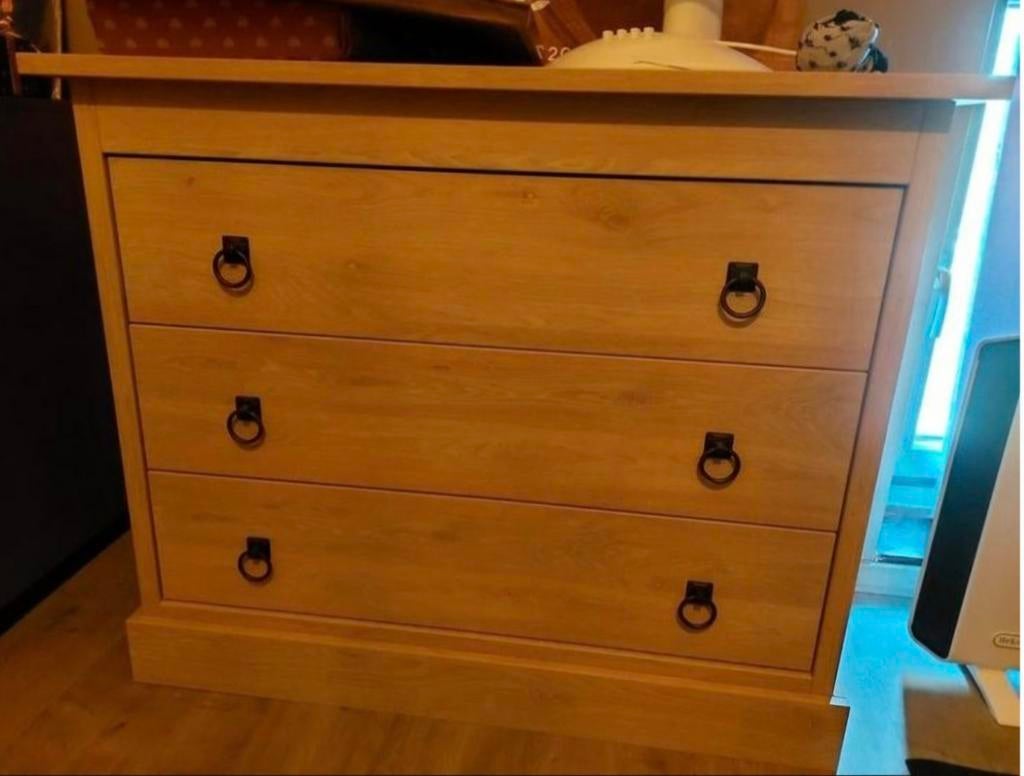 Commode, Ophalen, Eikenhout