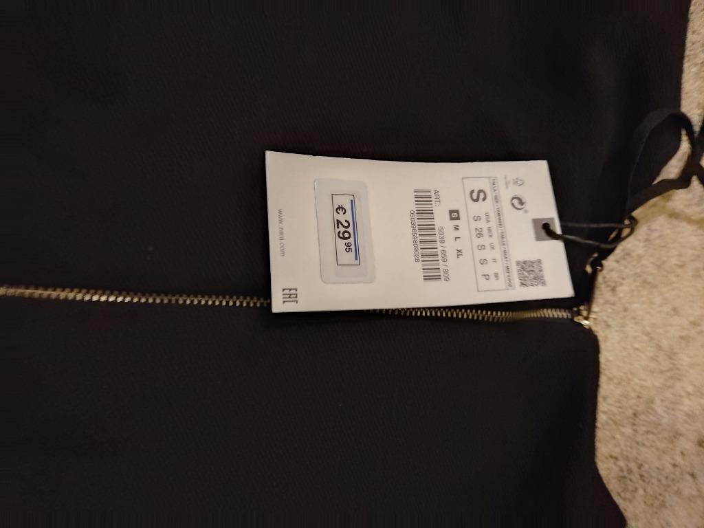 Zwart kleedje lange mouwen Zara nieuw maat S, Kleding | Dames, Jurken, Nieuw, Ophalen of Verzenden, Maat 36 (S), Zara