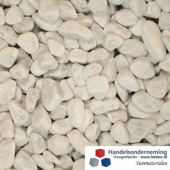 Carrara grind italiaanse witte ronde siergrind deco tuin pad, Tuin en Terras, Grind, Keien en Split, Verzenden, Nieuw, Wit, Grind