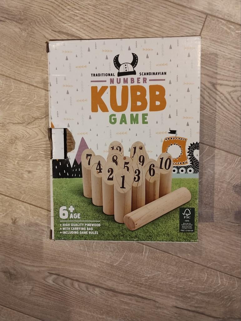 Kubb met nummers, Ophalen of Verzenden