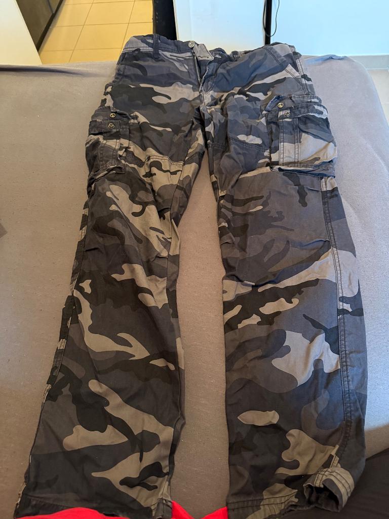 Leger broek maat l, Ophalen, Bruin, Maat 42/44 (L), Lang