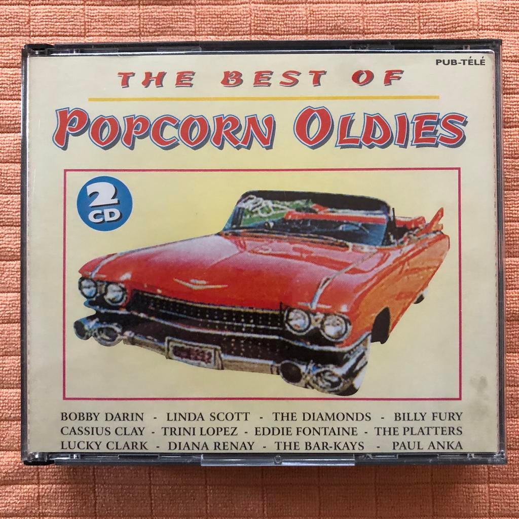 Dubbel cd popcorn oldies, Ophalen of Verzenden, Gebruikt