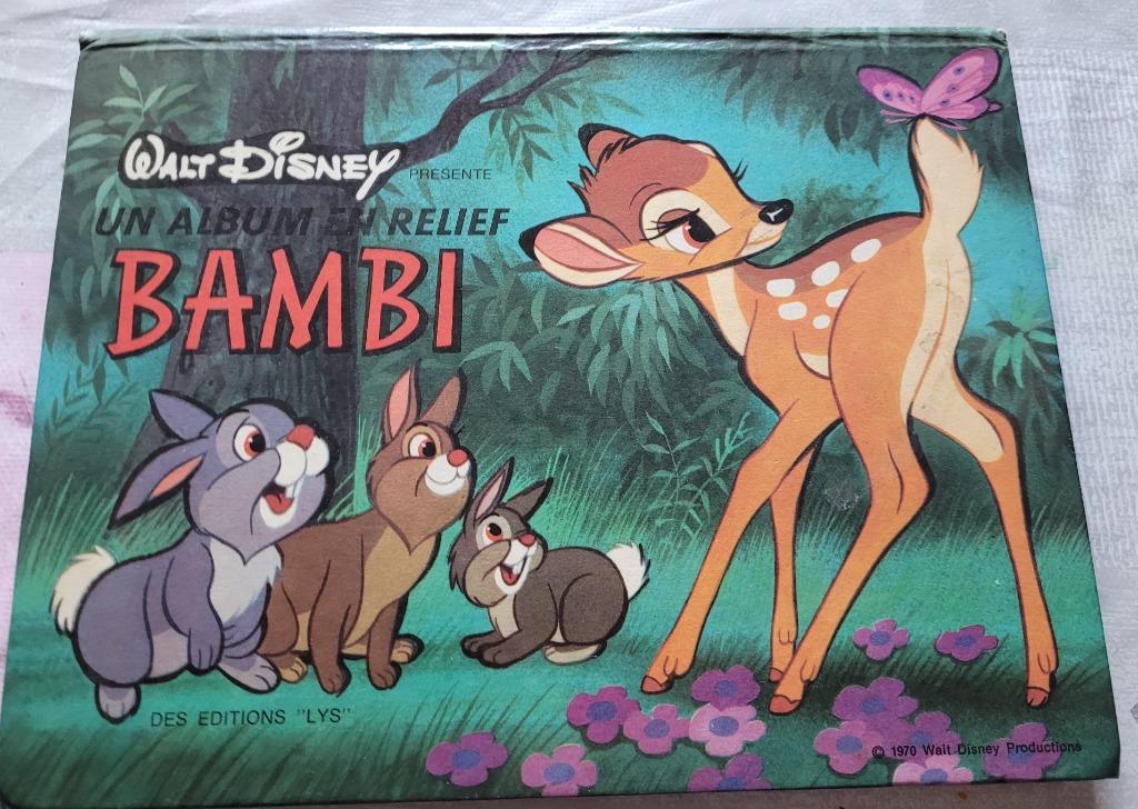 WALT DISNEY: BAMBI-boek in reliëf., Ophalen of Verzenden, Gebruikt