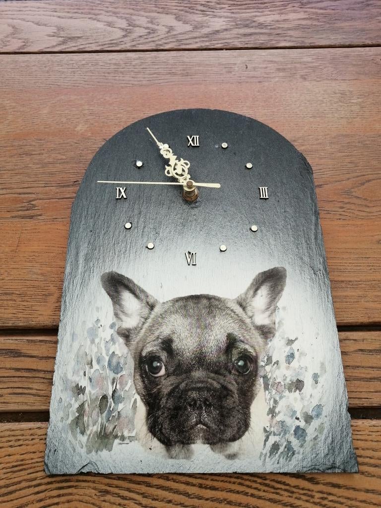 Petite horloge murale en pierre, Enlèvement, Comme neuf