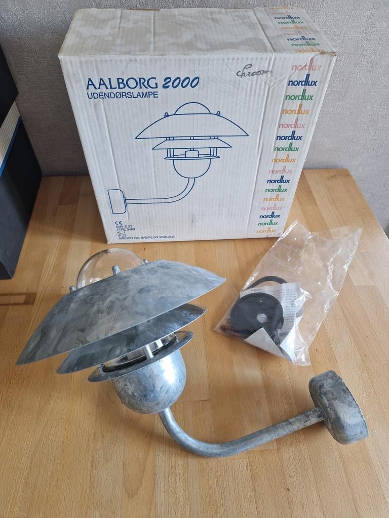 Rustieke buitenwandlamp uit oude stock Nordlux aal aalborg, Ophalen of Verzenden