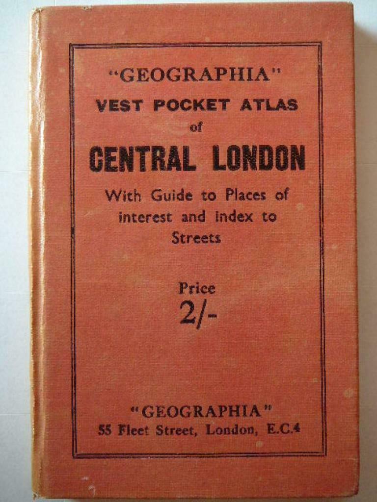 Vest pocket atlas of Central London, Boeken, Reisgidsen, Verzenden, Europa, Reisgids of -boek, Gelezen