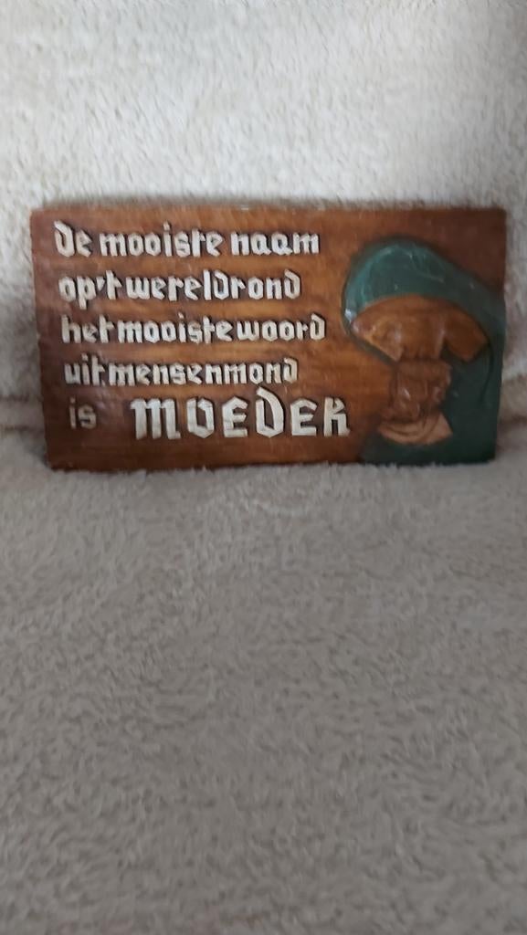 Spreuk voor moeder., Ophalen