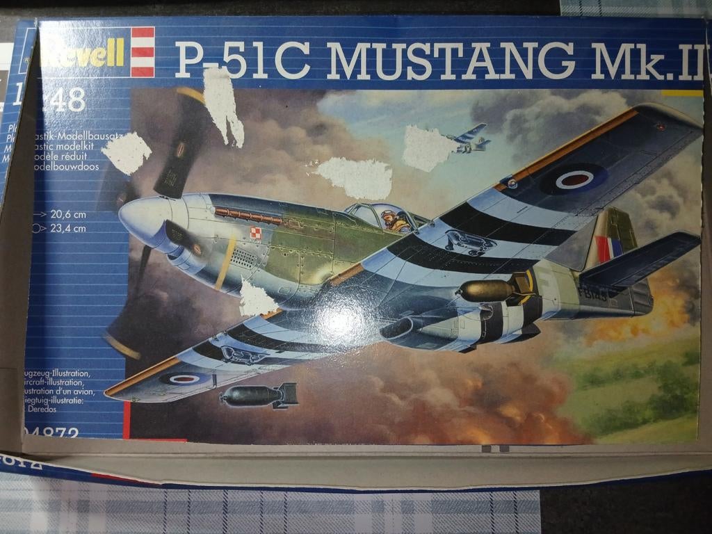 Revell P51C Mustang mk III, Hobby en Vrije tijd, Ophalen of Verzenden, Zo goed als nieuw, Revell