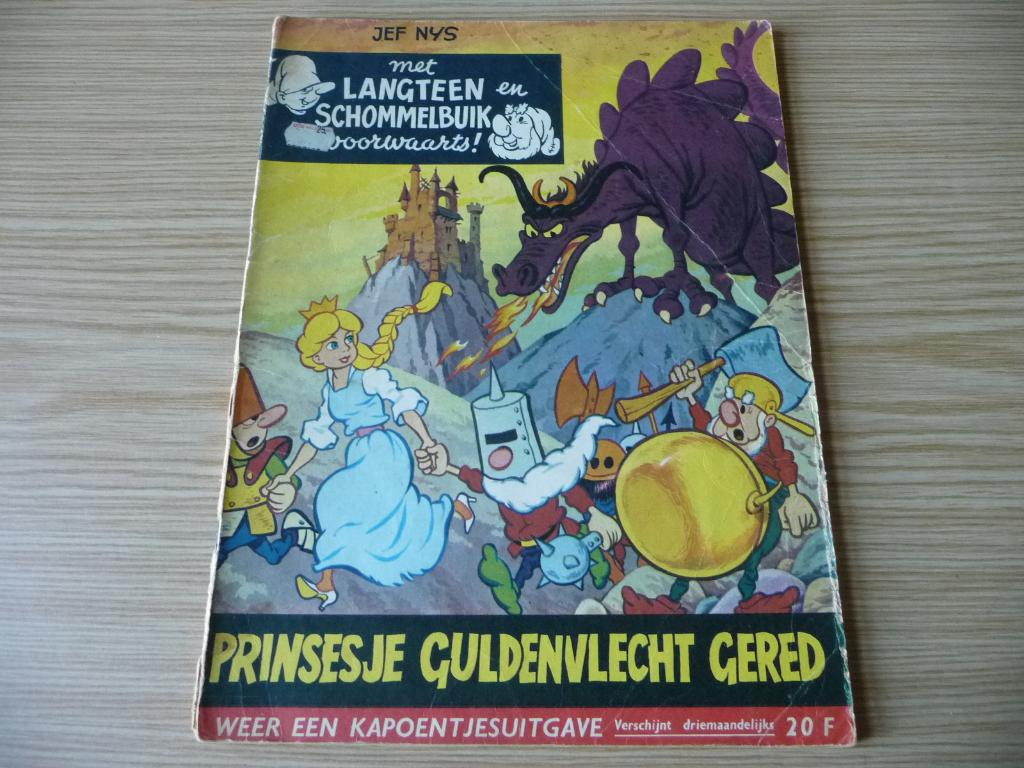 Prinsesje Guldenvlecht gered, Boeken, Eén stripboek, Ophalen, Gelezen, Jef Nys