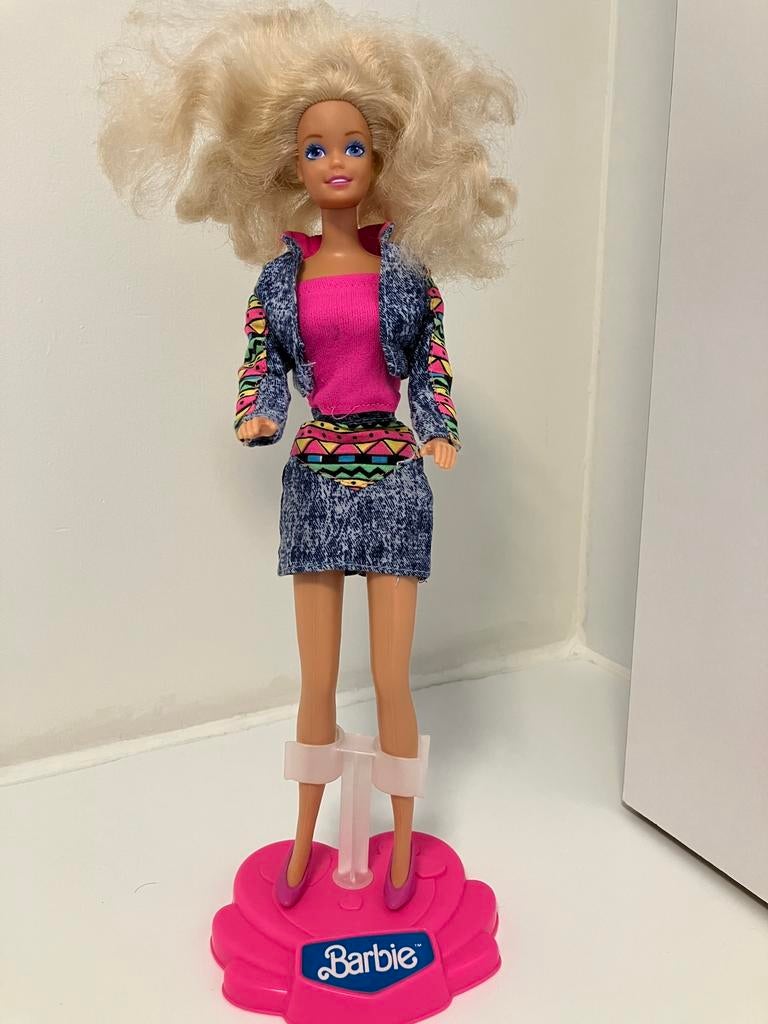 Barbie pop vintage 1966 China met outfit Jeans Week-End, Verzamelen, Poppen, Zo goed als nieuw, Pop, Ophalen of Verzenden