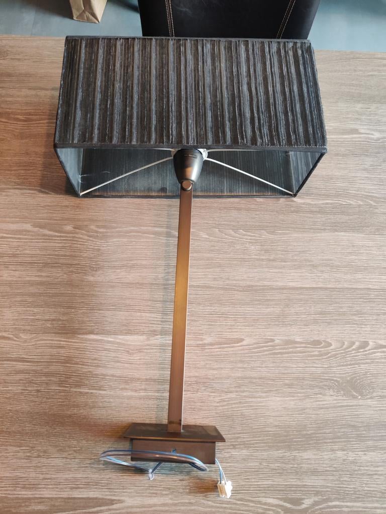 Zwart/grijze hanglamp van GEVE NV, Ophalen, Zo goed als nieuw, Industrieel-moderne stijl, 50 tot 75 cm