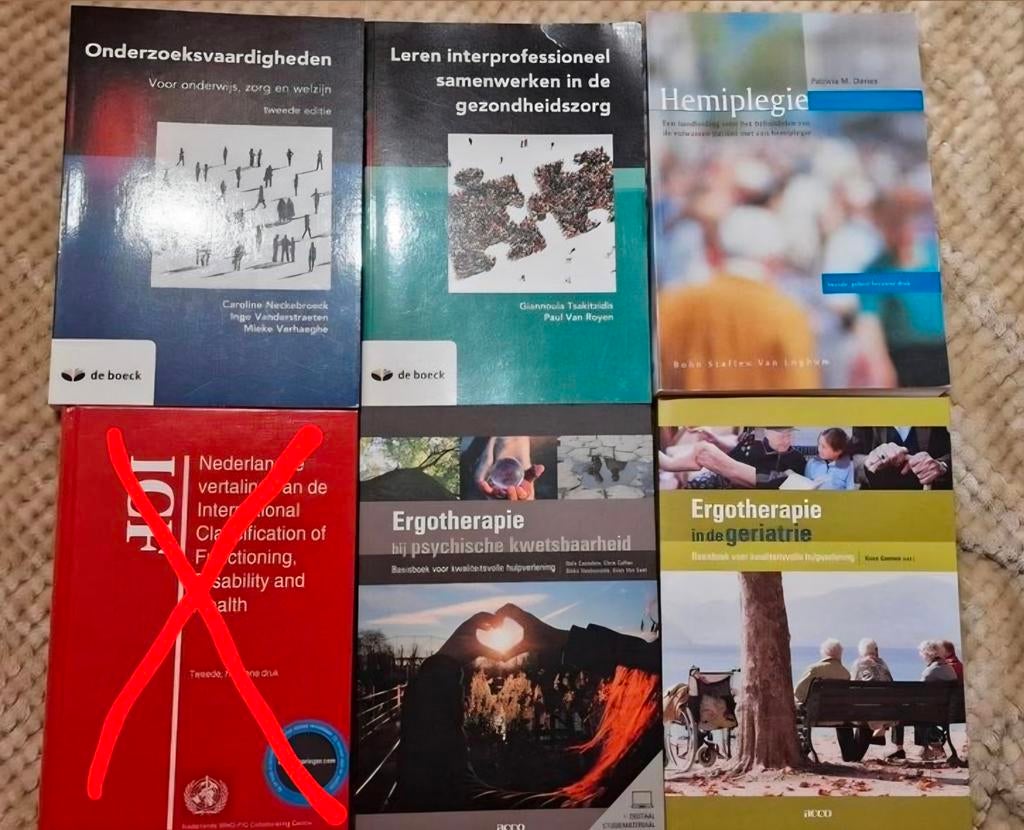 Studieboeken Ergotherapie & Gezondheidszorg – Hemiplegie..., Boeken, Ophalen of Verzenden, Zo goed als nieuw