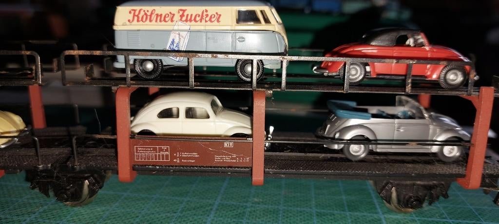 TRANSPORT DE VOITURES H0LK 1212 FLEISCHMANN 1/87., Enlèvement ou Envoi, Fleischmann, Wagon, Comme neuf