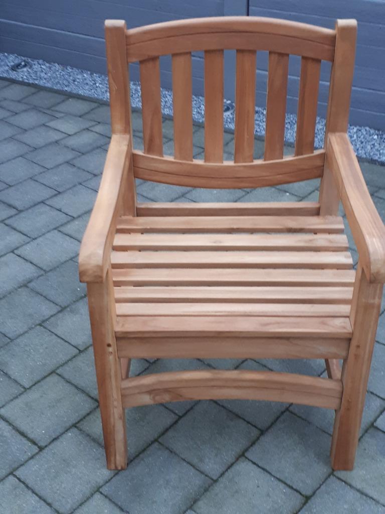MOOIE TUINSTOELEN 4X  MET NIEUWE KUSSENS., Ophalen, Gebruikt