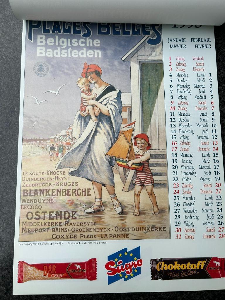 Affiches de la côte belge (1890-1950), Collections, Avant 1940, Gravure, Comme neuf, Enlèvement
