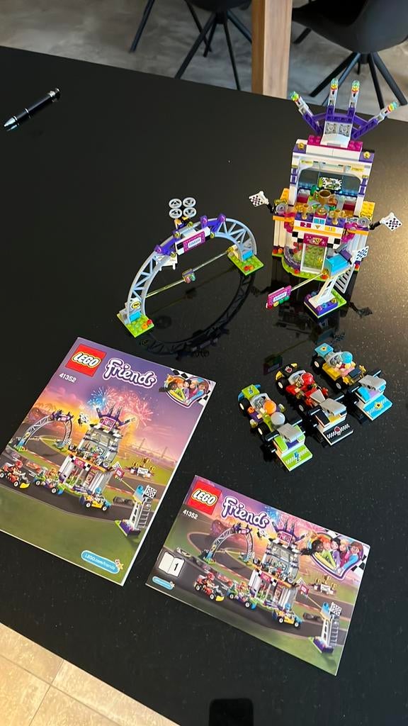 Lego friends kart de grote racedag 41352, Ophalen of Verzenden, Zo goed als nieuw, Lego