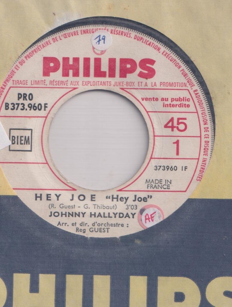 Johnny Hallyday – Hey Joe / La petite fille de l’hiver – DJ, Ophalen, Gebruikt, Pop