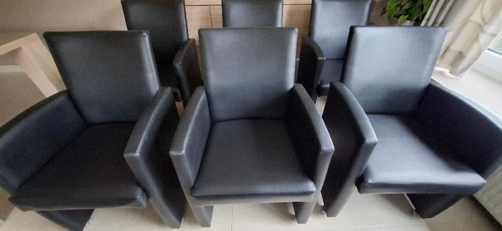 chaises de salle à manger, Comme neuf, Enlèvement, Cinq, Six Chaises ou plus, Noir