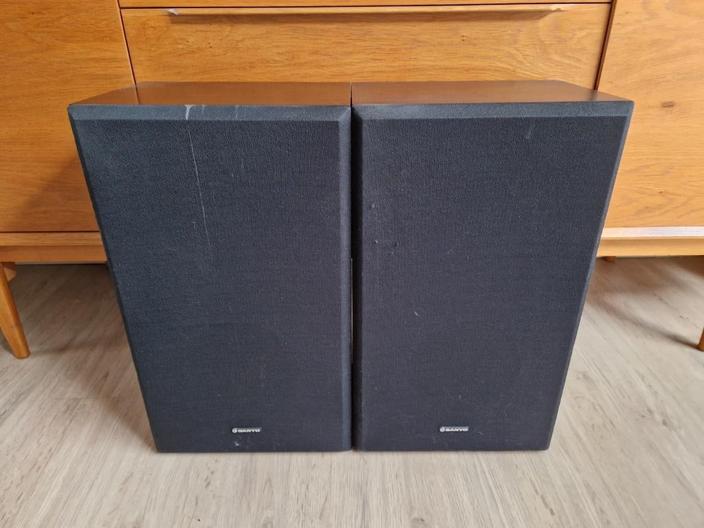 Sanyo SX30 luidsprekers - werken prima, Audio, Tv en Foto, Luidsprekerboxen, Ophalen of Verzenden, Gebruikt, Minder dan 60 watt