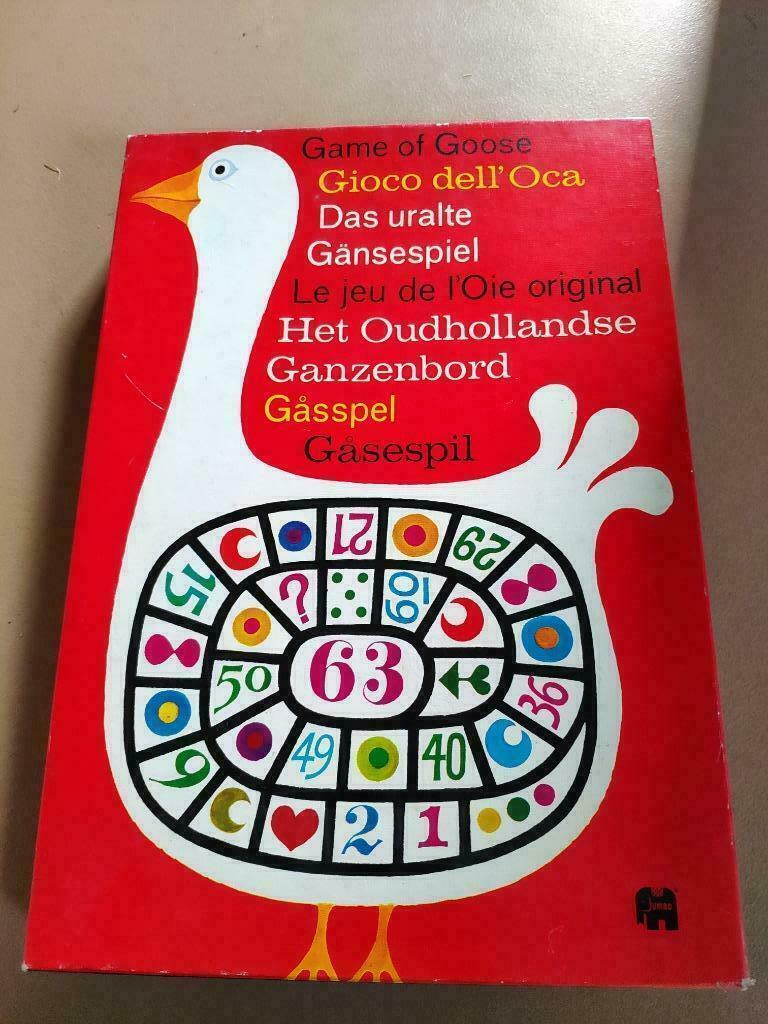 Vintage ganzenspel retro ganzenbord oudhollandse versie leuk, Kinderen en Baby's, Ophalen of Verzenden, Zo goed als nieuw