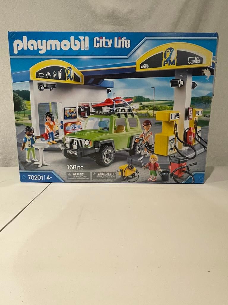 70201 Tankstation, Kinderen en Baby's, Speelgoed | Playmobil, Ophalen of Verzenden, Zo goed als nieuw