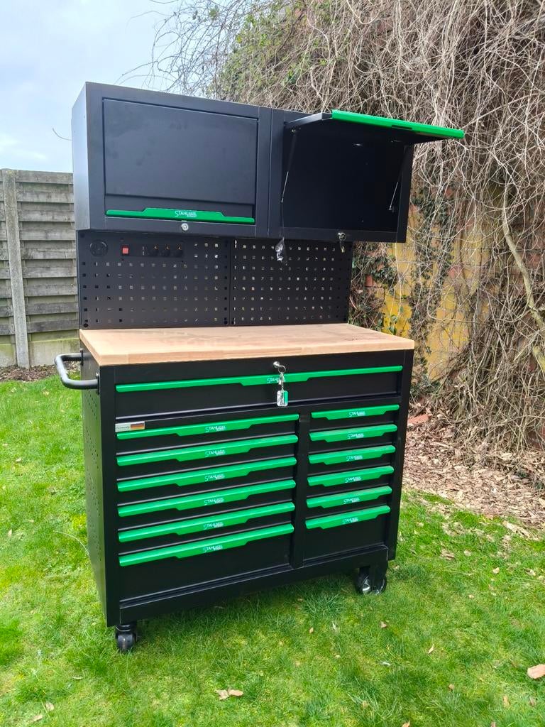 Nieuwe gereedschapswagen, volledig gevuld met gereedschap, Doe-het-zelf en Bouw, Gereedschapskisten, Ophalen, Gevuld, Nieuw