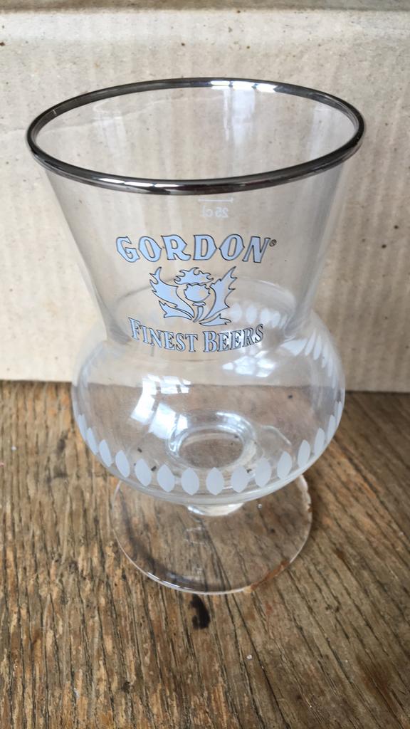 3 bierglazen Gordon Finest Beers 25 cl nieuw, Ophalen of Verzenden, Nieuw, Glas of Glazen, Overige merken