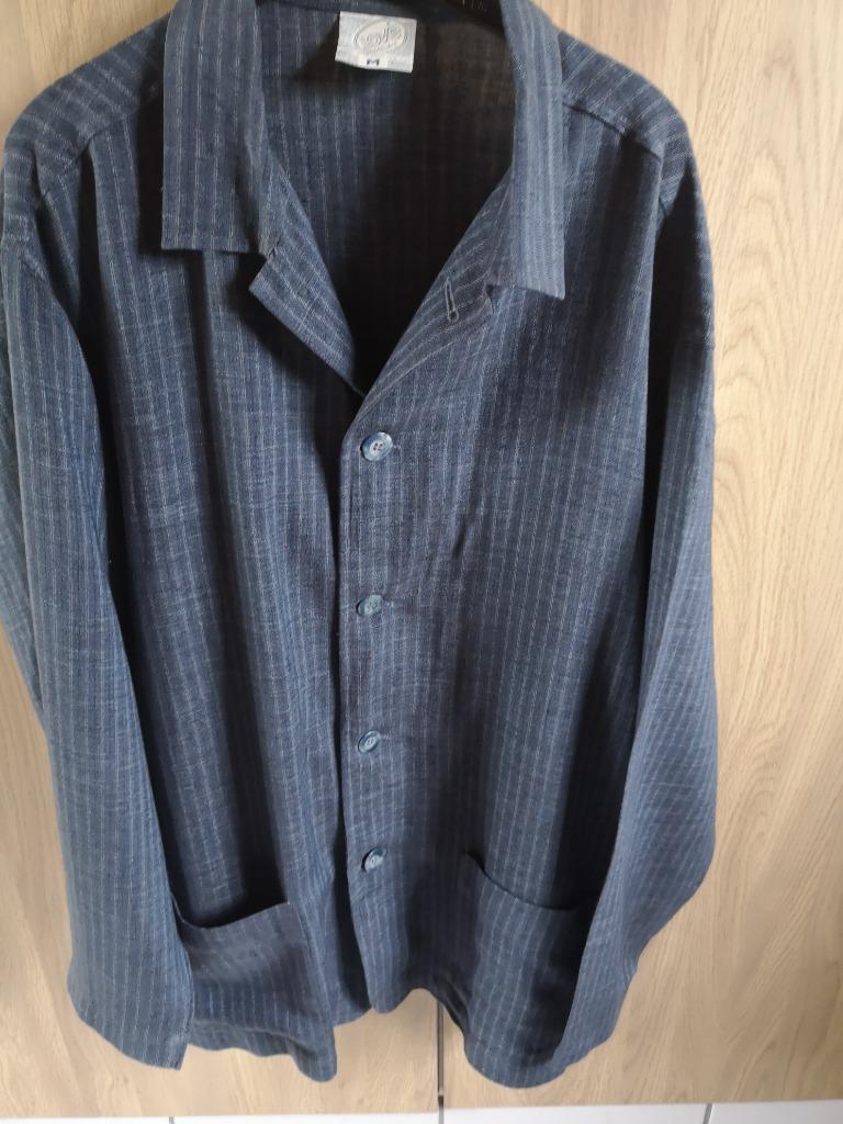 Gilet gilet bleu foncé avec rayure taille M, Enlèvement ou Envoi, Porté, Taille 48/50 (M)