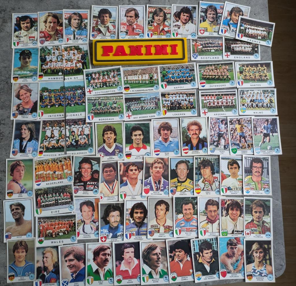 PANINI STICKERS 68x SPORT SUPERSTARS EUROFOOTBALL 82, Verzenden, Zo goed als nieuw