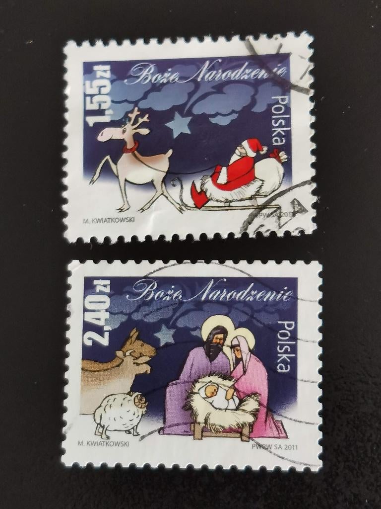 Pologne 2011 - Noël, Père Noël, Crèche, Enlèvement ou Envoi, Pologne, Affranchi