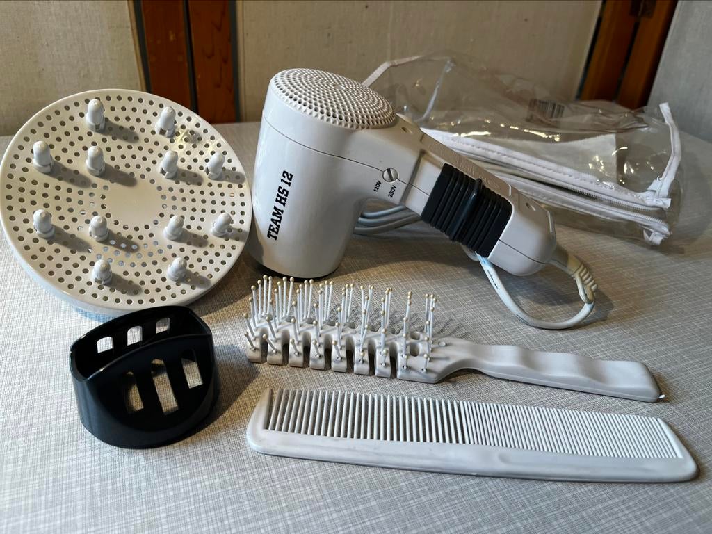 Vintage haardroger reis set, Ophalen of Verzenden, Zo goed als nieuw, Haarverzorging