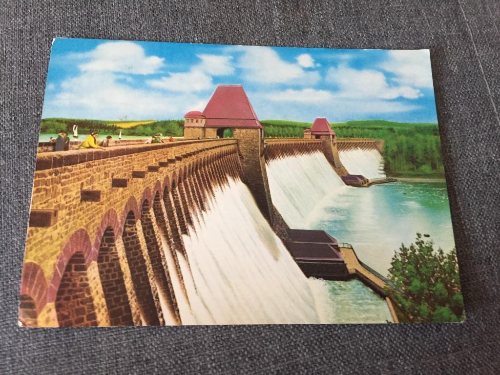 Oude postkaart Soest Dam, Verzamelen, Ophalen of Verzenden, 1960 tot 1980, Gelopen, Duitsland
