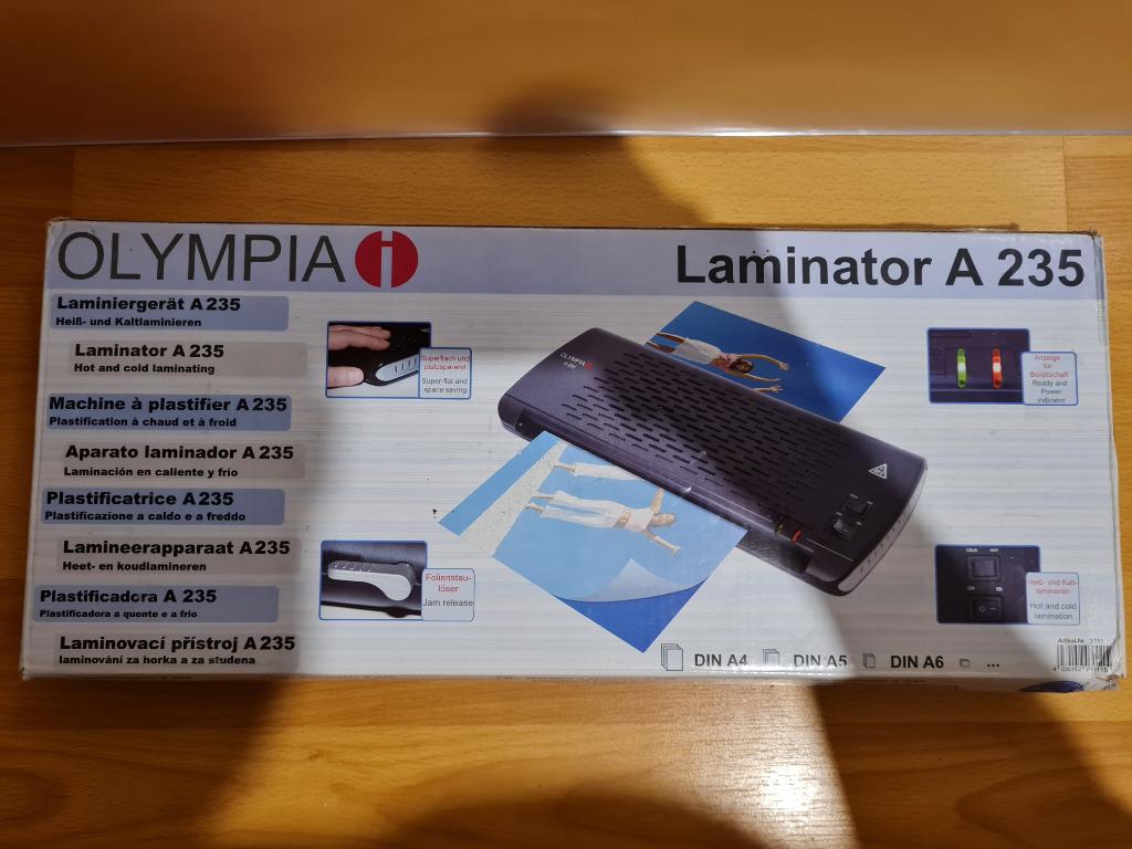 LAMINEER MACHINE OLYMPIA, Ophalen of Verzenden, Gebruikt