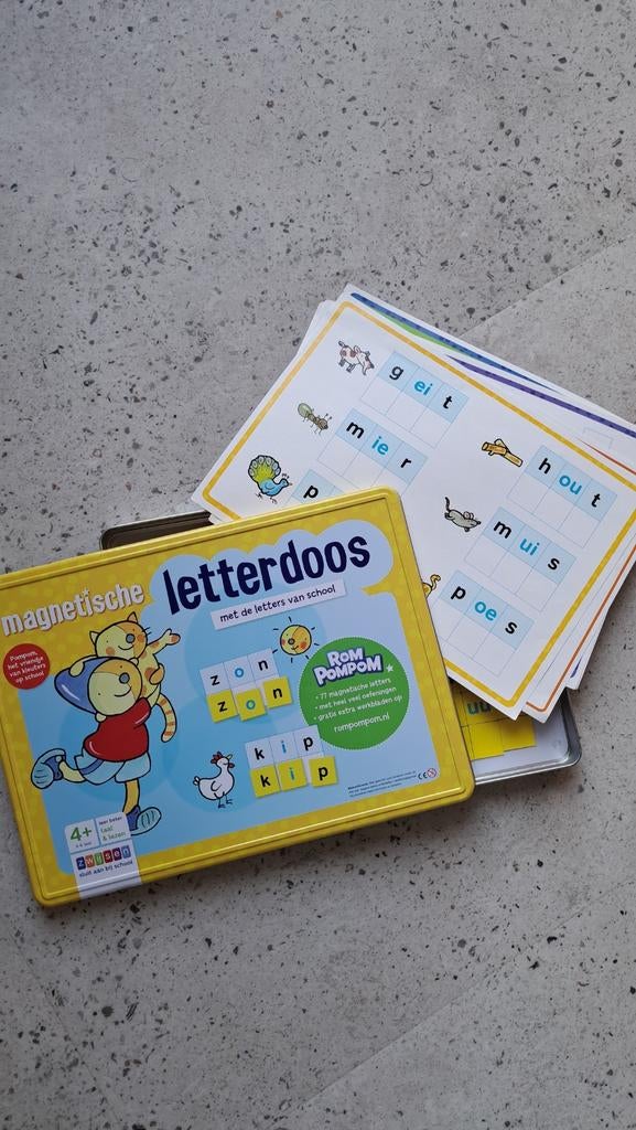 Magnetische letterdoos, Kinderen en Baby's, Ophalen, Gebruikt, Taal en Lezen
