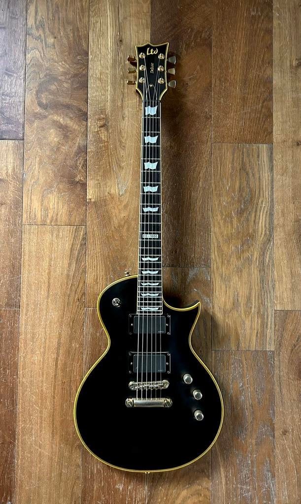 Ltd EC-1000 deluxe EMG + koffer, Musique & Instruments, Instruments à corde | Guitares | Électriques, Enlèvement, Comme neuf