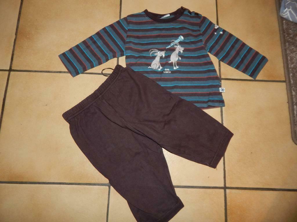 pyjama woody 12 maand bok maat 80, Kinderen en Baby's, Nacht- of Onderkleding, Gebruikt, Jongetje of Meisje, Ophalen of Verzenden