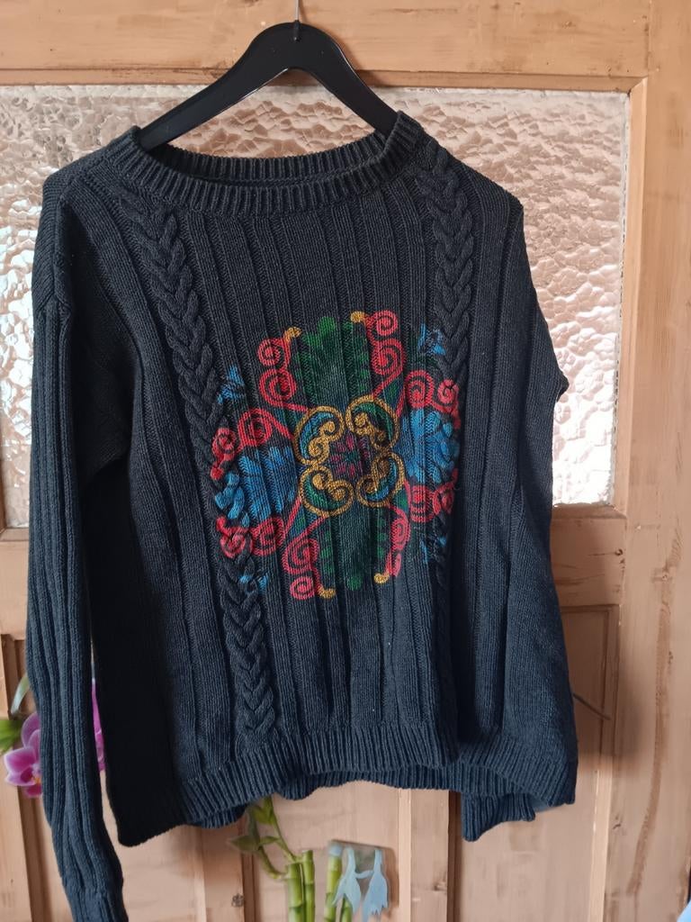Pull noir Desigual, Enlèvement ou Envoi, Comme neuf, Taille 34 (XS) ou plus petite, Desigual