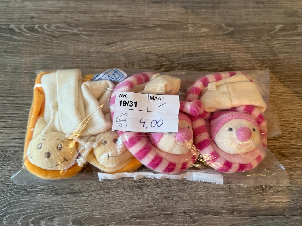 Babyslofjes (2 sets), Ophalen of Verzenden, Nieuw, Jongetje of Meisje, Slofjes