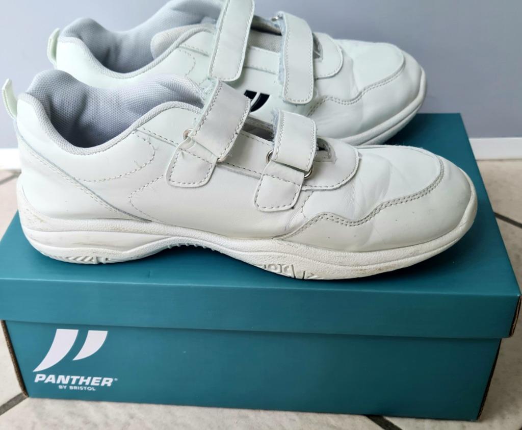 Turnpantoffels Panther met velcro maat 38, Sports & Fitness, Gymnastique, Enlèvement ou Envoi, Utilisé, Blanc, Chaussons de gymnastique