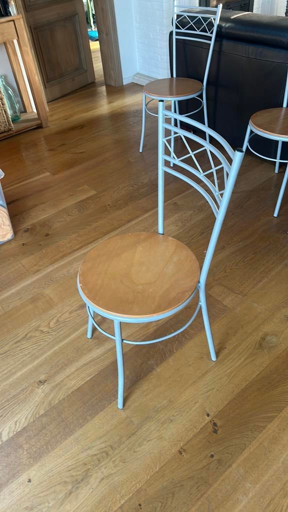 4 chaises en bois, Enlèvement, Utilisé, Autres types