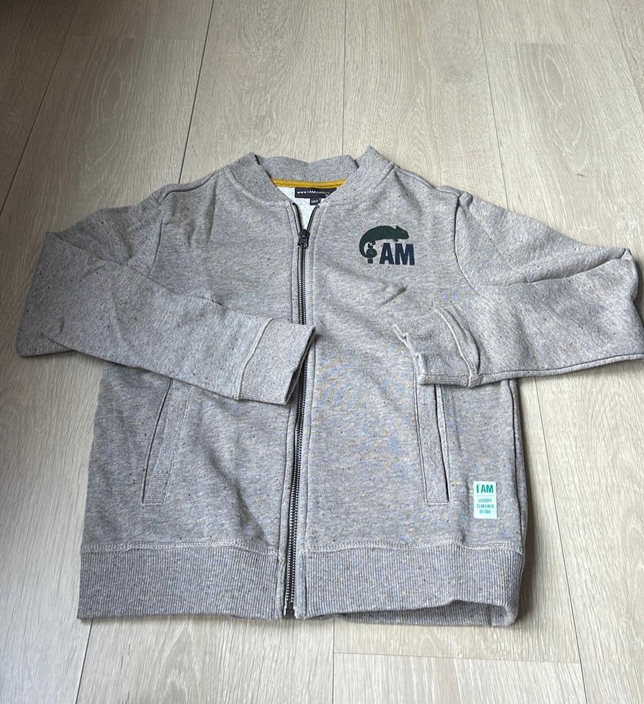 Gilet met rits, grijs gespikkeld. Jongens. Maat 140., Ophalen, Nieuw