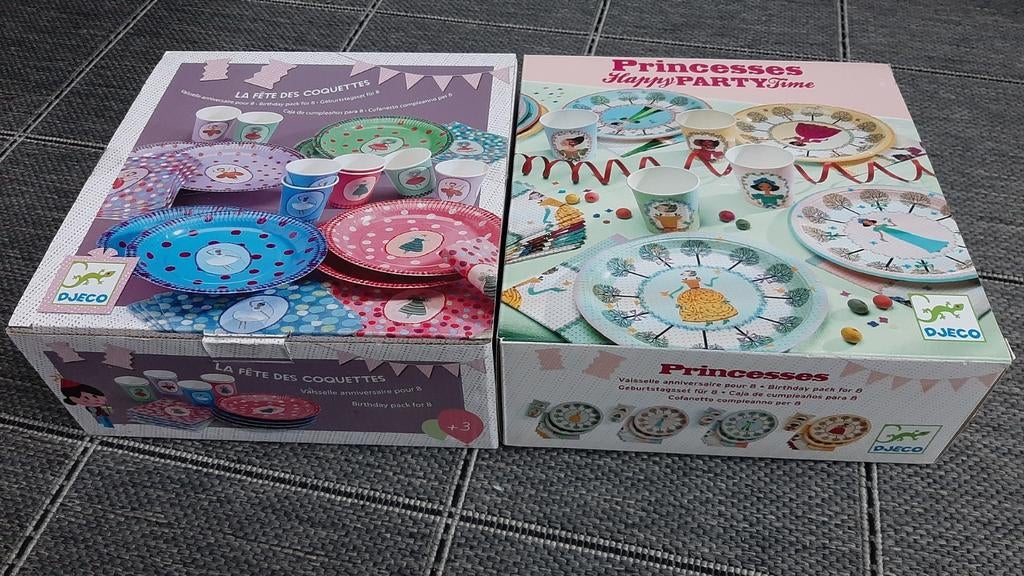 Set van 2 NIEUWE Djeco verjaardagsschaaldoosjes!, Hobby en Vrije tijd, Ophalen of Verzenden, Nieuw