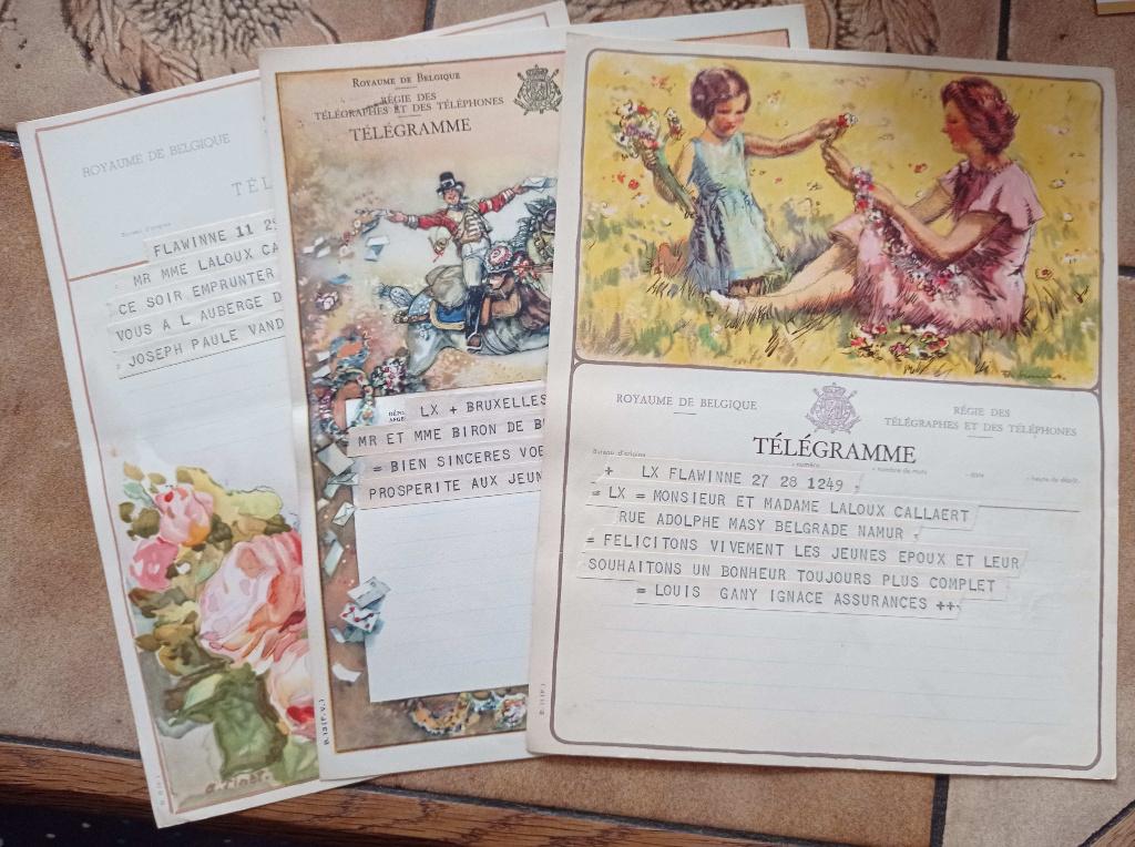 Collection de télégrammes, Enlèvement, Utilisé