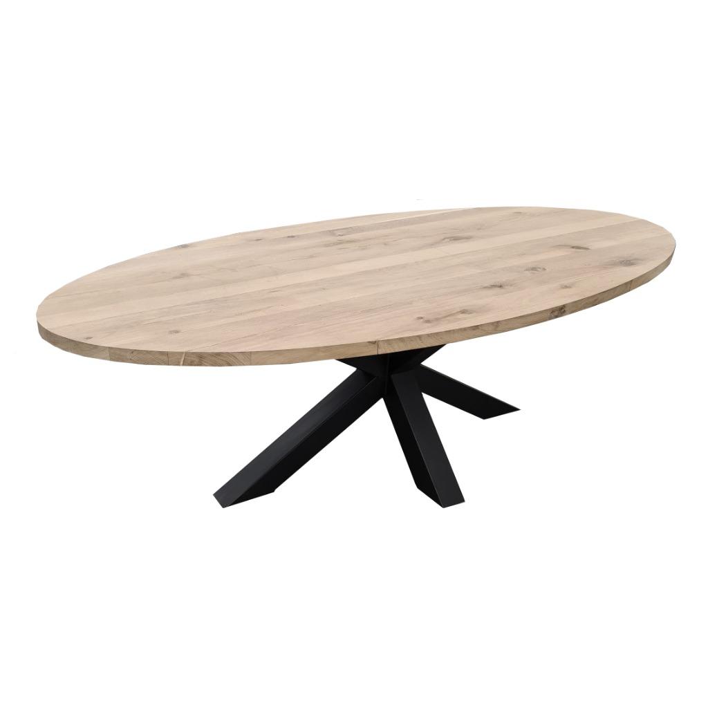 Ovale eettafel | Eiken | Eetkamertafel | eettafel | ovaal, Huis en Inrichting, Tafels | Eettafels, Ovaal, Eikenhout, Ophalen