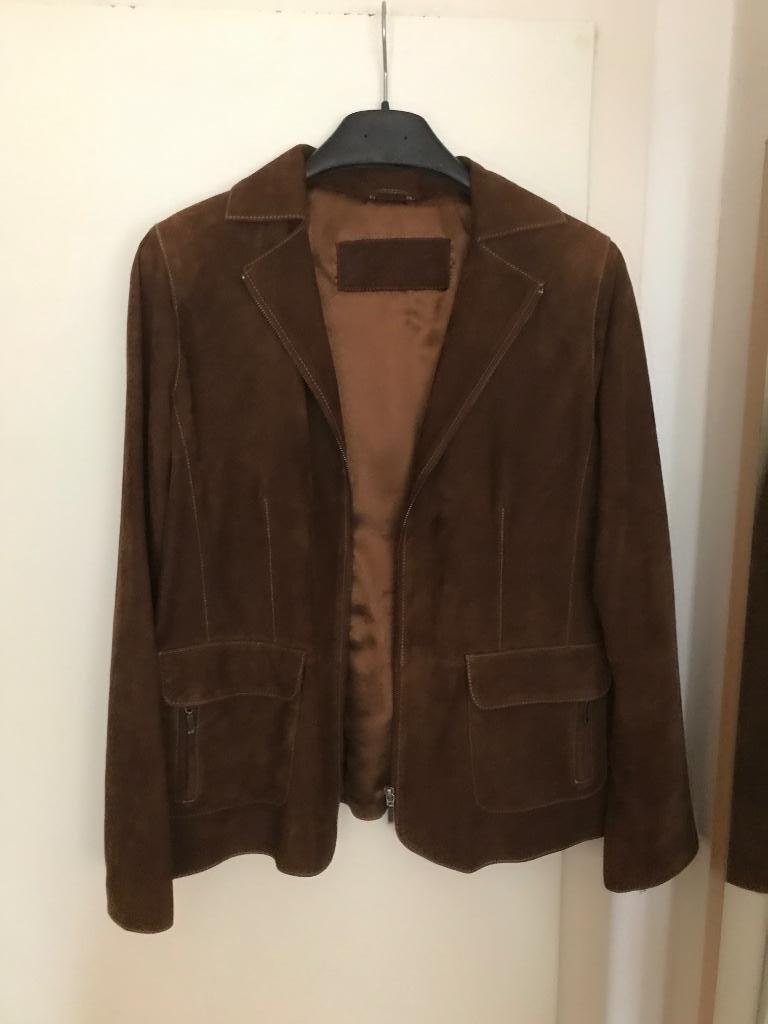 Vestes neuf t.44 (L) cuir noir et en daim brun, Chedo Fashion, Enlèvement, Noir