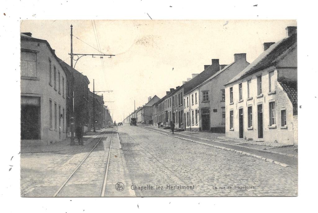 Chapelle-lez-Herlaimont NA71: La rue de Trazegnies 1911, Collections, Envoi, Avant 1920, Affranchie, Hainaut