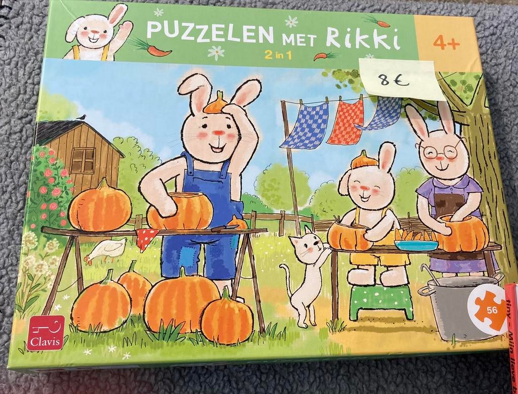 Puzzelen met Rikki 2 in 1 - Vanaf 4 jaar, Kinderen en Baby's, Ophalen, Zo goed als nieuw