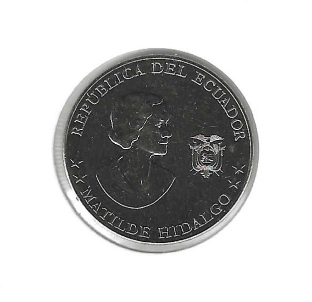 Ecuador, 50 Centavos 2023, Matilde Hidalgo., Ophalen of Verzenden, Zuid-Amerika, Losse munt